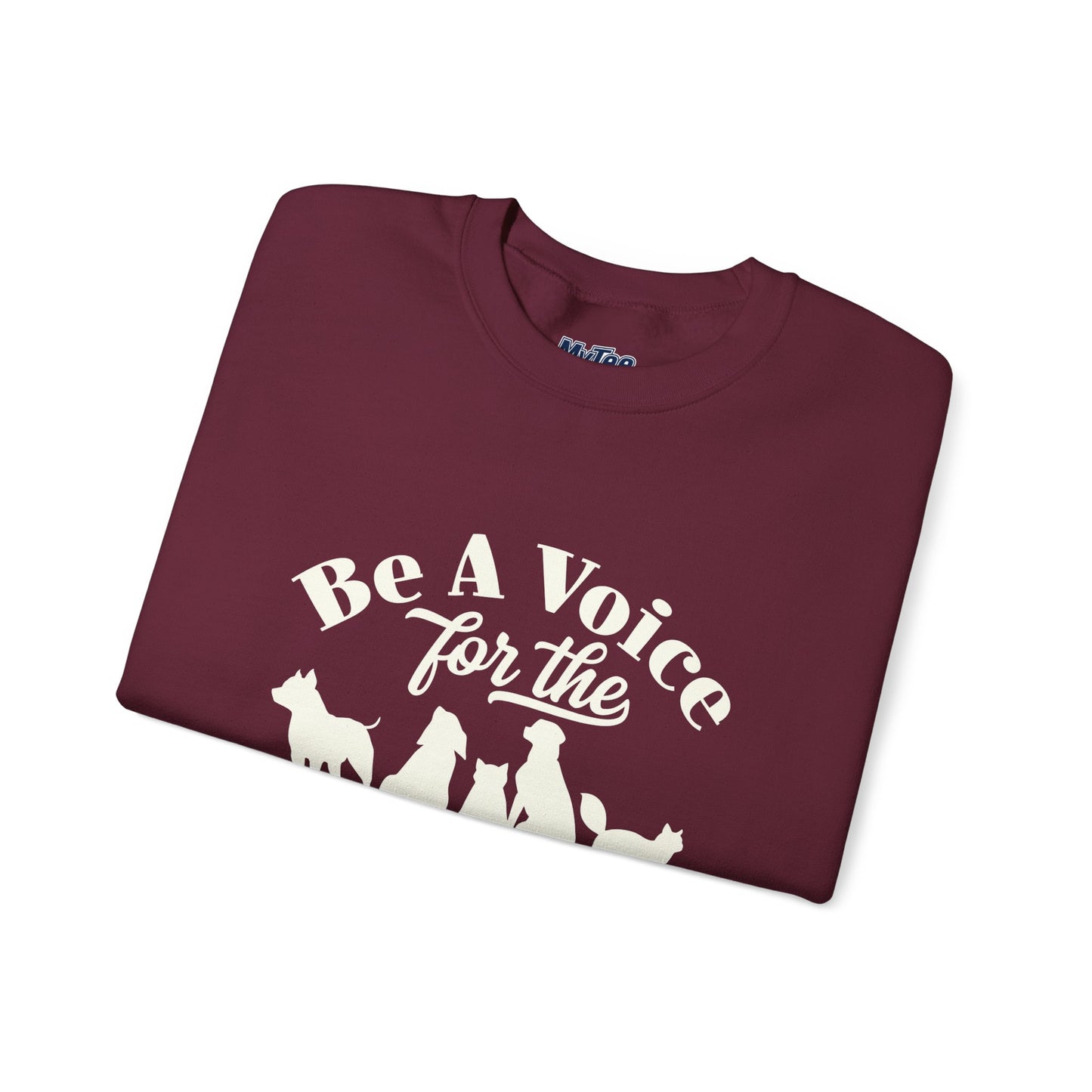 Be A Voice For The Voiceless Unisex Sweatshirt – Animal Rescue Awareness