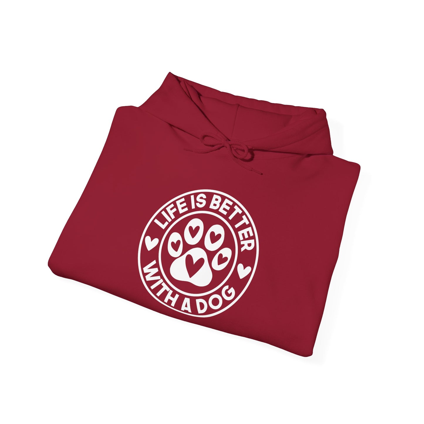 "Life Is Better With A Dog" Unisex Hoodie | Dog-Themed Apparel