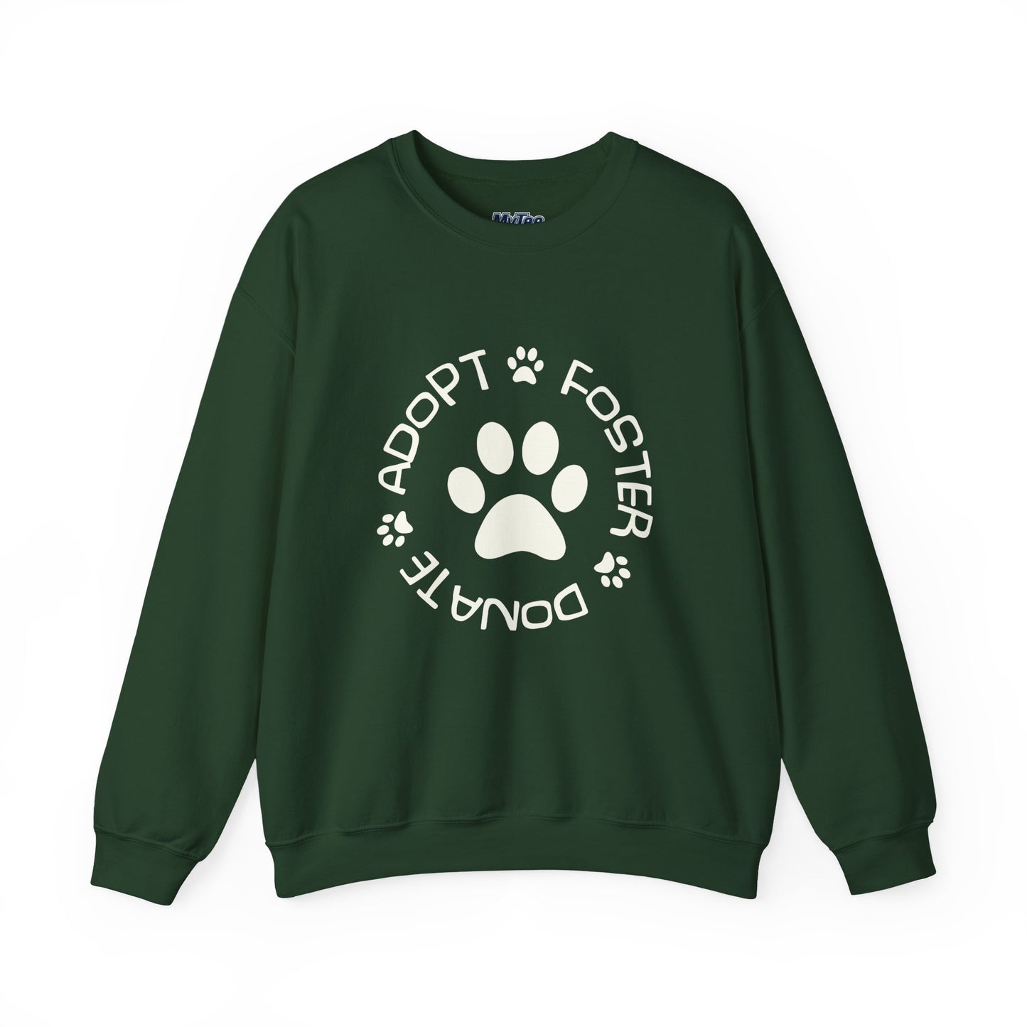 Adopt Foster Donate Unisex Sweatshirt | Paw Print Animal Shelter Pullover