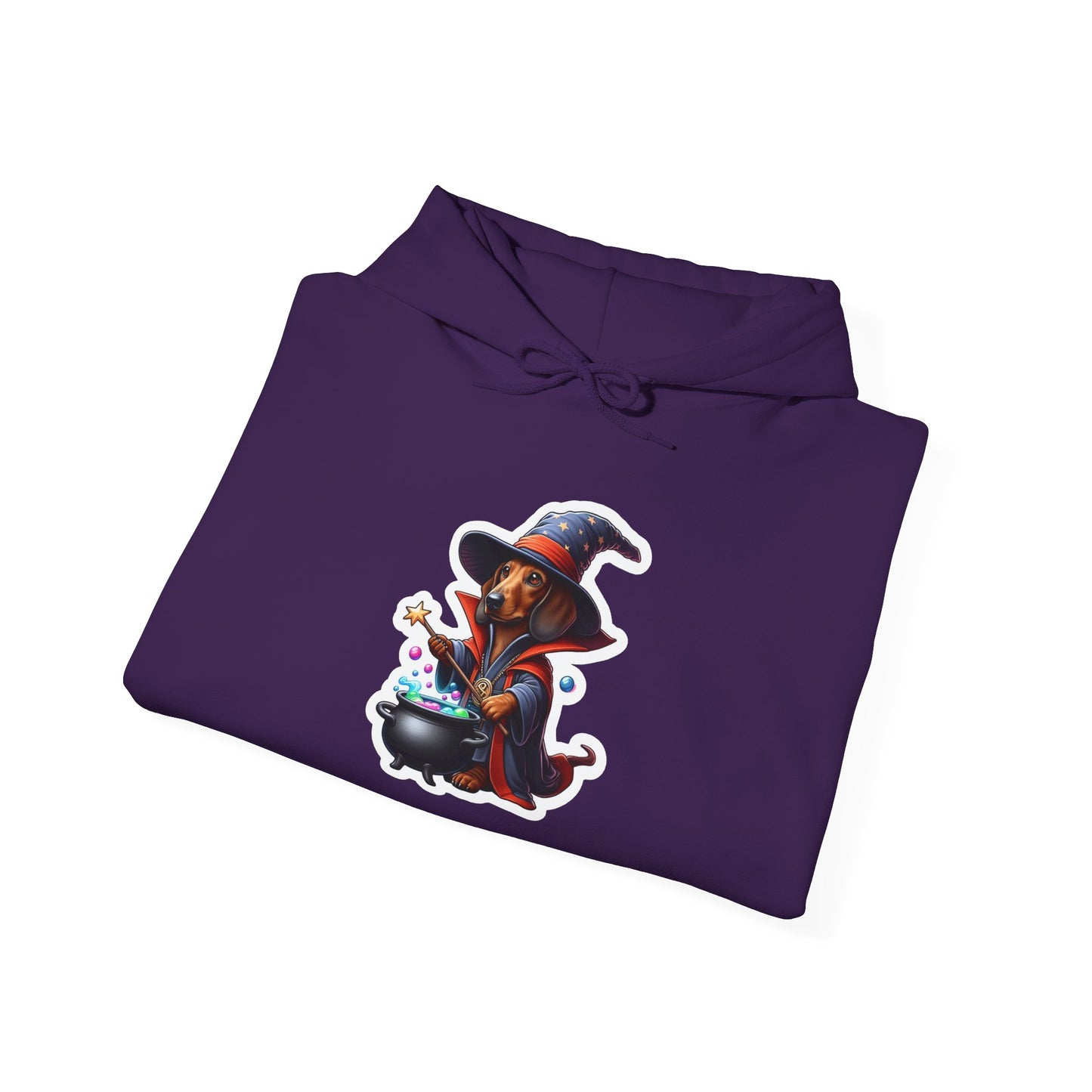 Dachshund Wizard Unisex Hoodie – Bewitching Dog Graphic