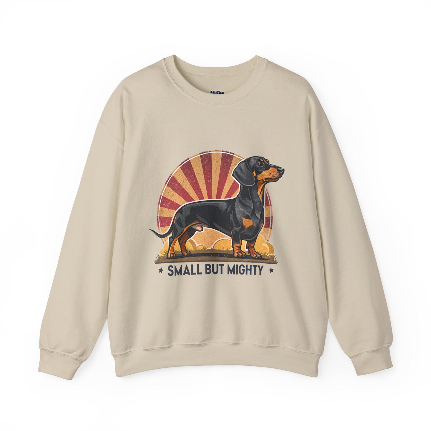 Dachshund Small But Mighty Sweatshirt – Fierce Pup Energy Pullover
