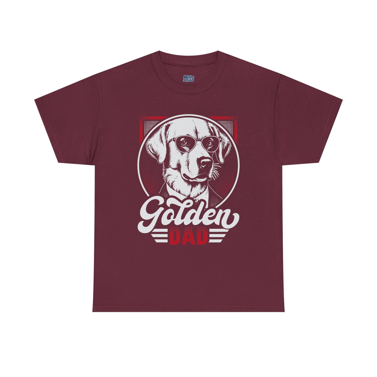 Golden Dad, Golden Retriever T-Shirt | Best For Dog Dad