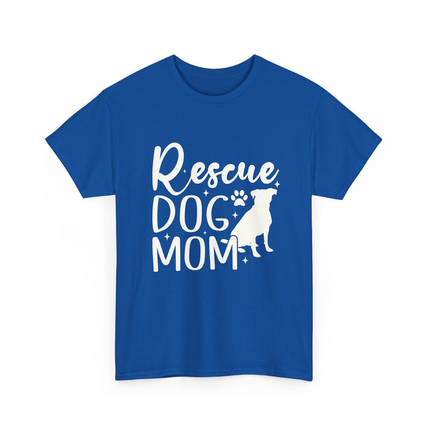 Rescue Dog Mom Cotton T-Shirt | Dog Lover