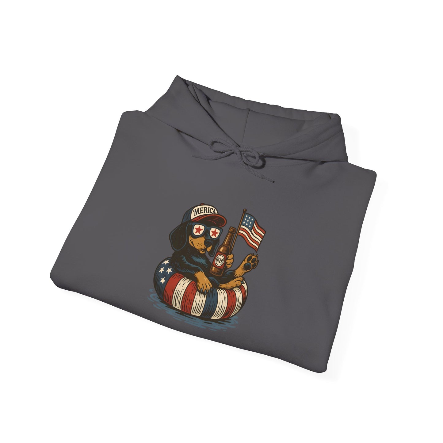 Patriotic Dachshund America Unisex Hoodie