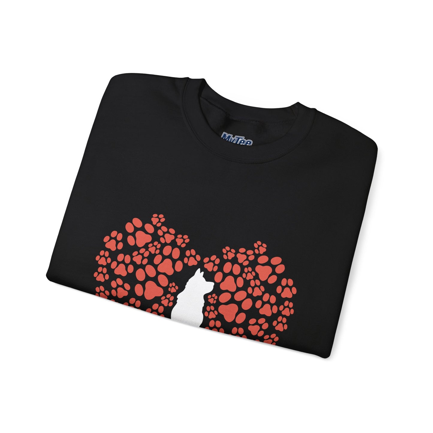 Cat Lover's Heart Crewneck Sweatshirt