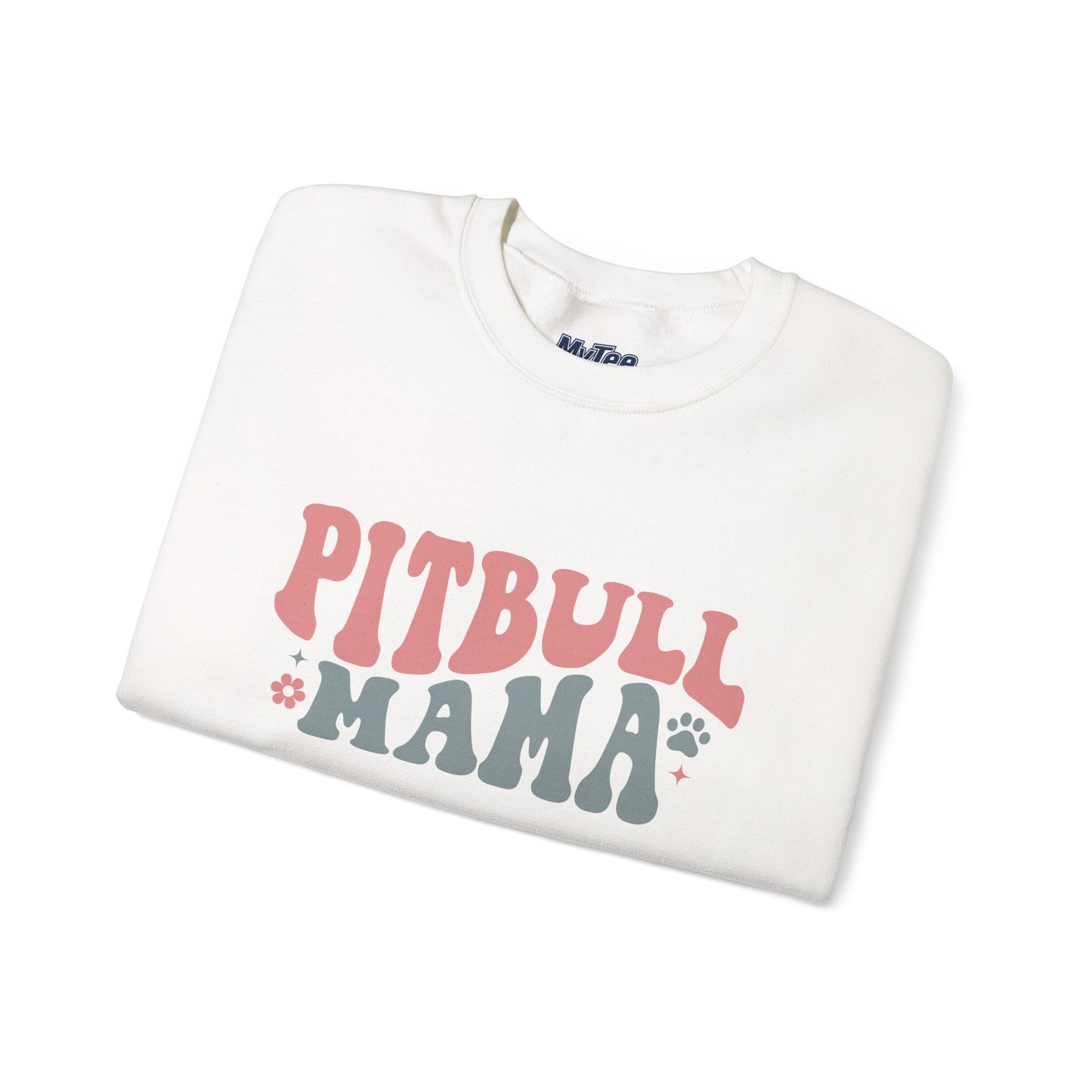 Pitbull Mama Crewneck Sweatshirt | Perfect Gift for Dog Mom