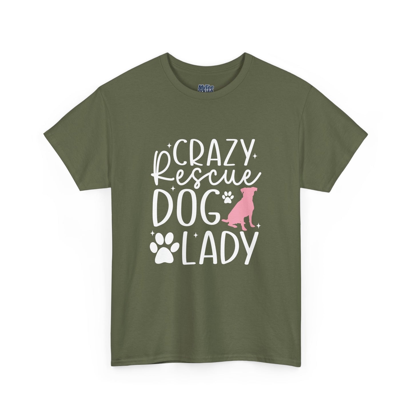 Crazy Rescue Dog Lady T-Shirt | Gift For Pet Mama