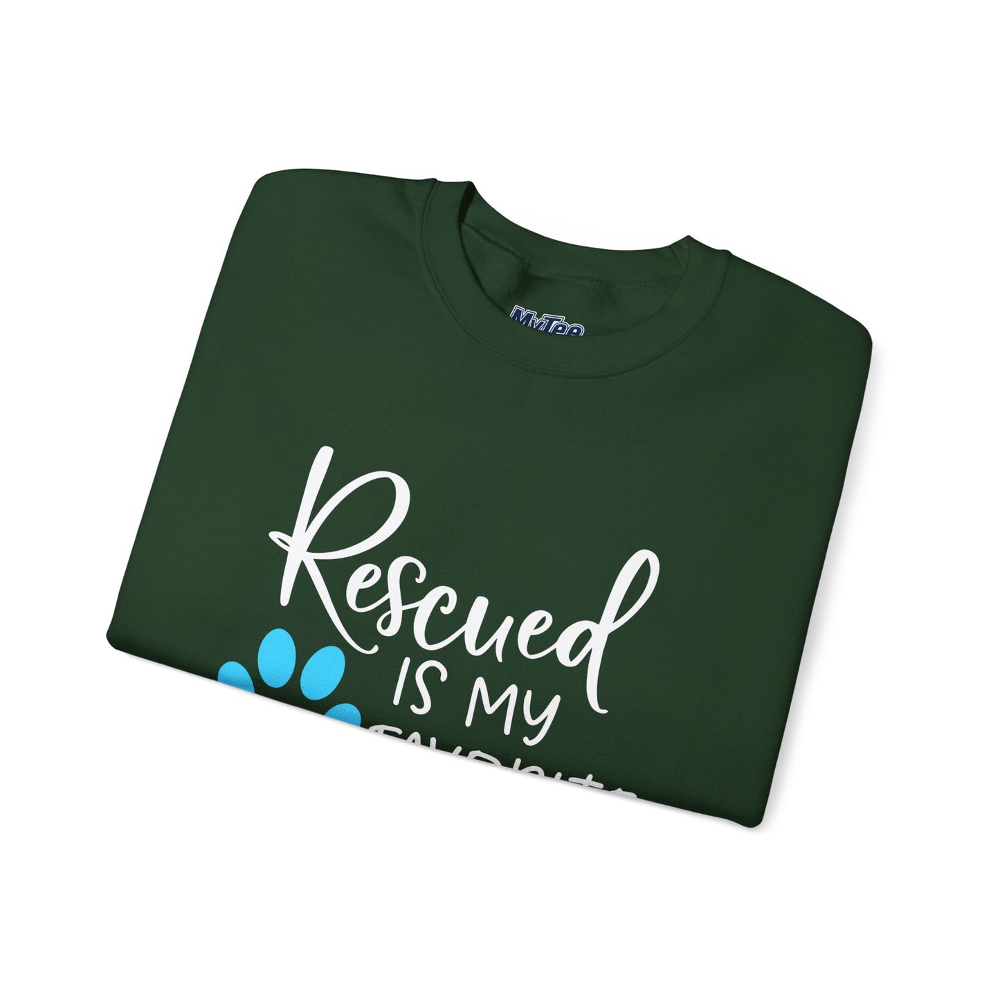 Rescued Is My Favorite Breed Unisex Sweatshirt – Dog Lover Crewneck