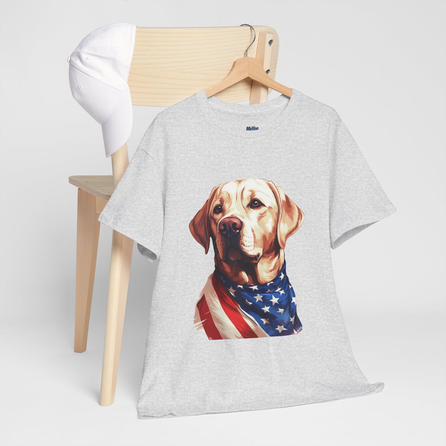 Patriotic Labrador In Stars & Stripes Unisex T Shirts