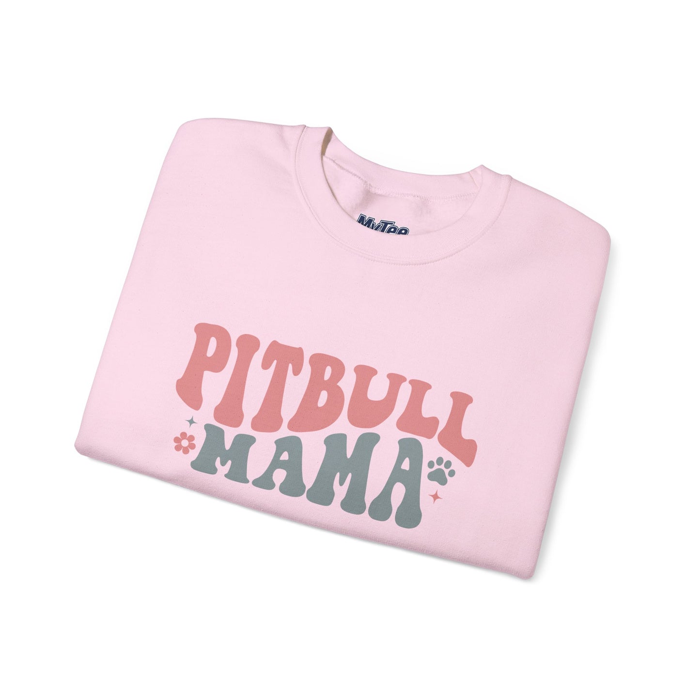 Pitbull Mama Crewneck Sweatshirt | Perfect Gift for Dog Mom