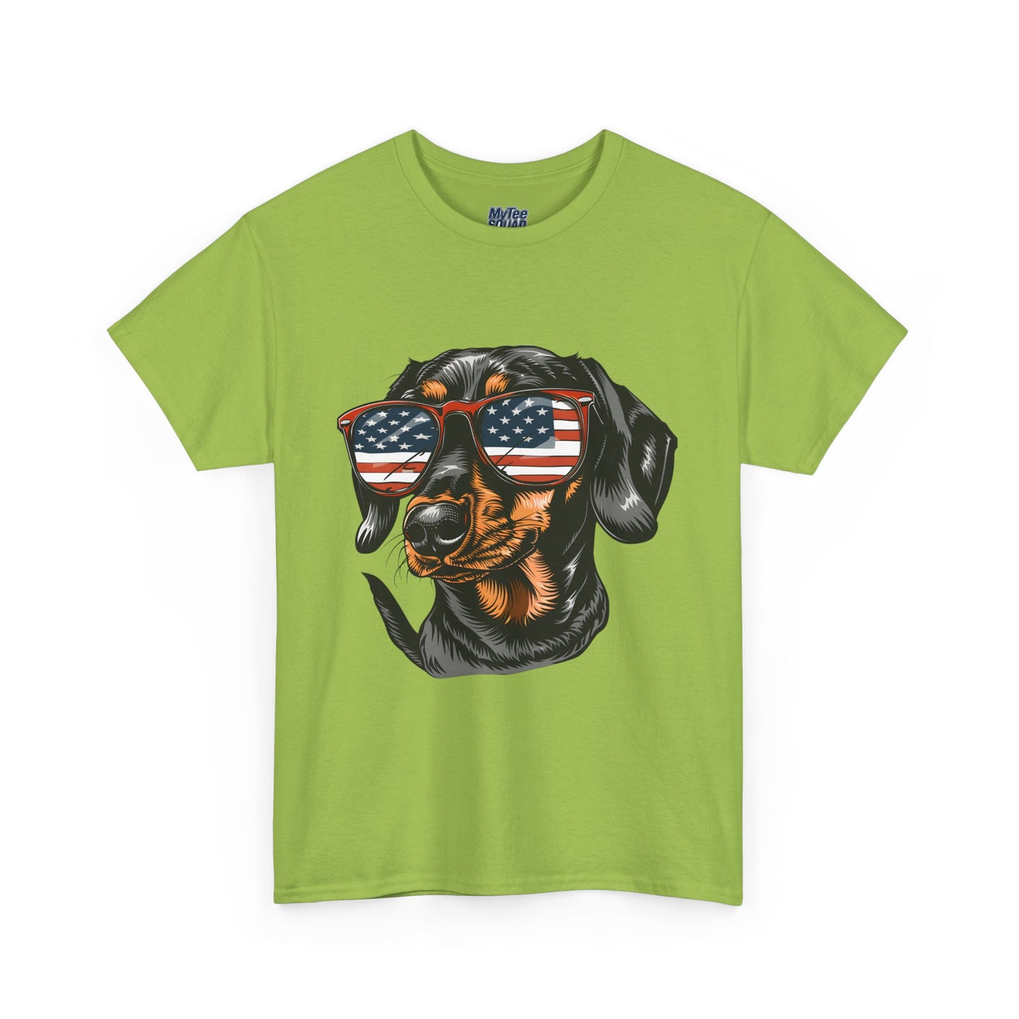 Patriotic Dachshund With Sunglasses Unisex T-Shirt