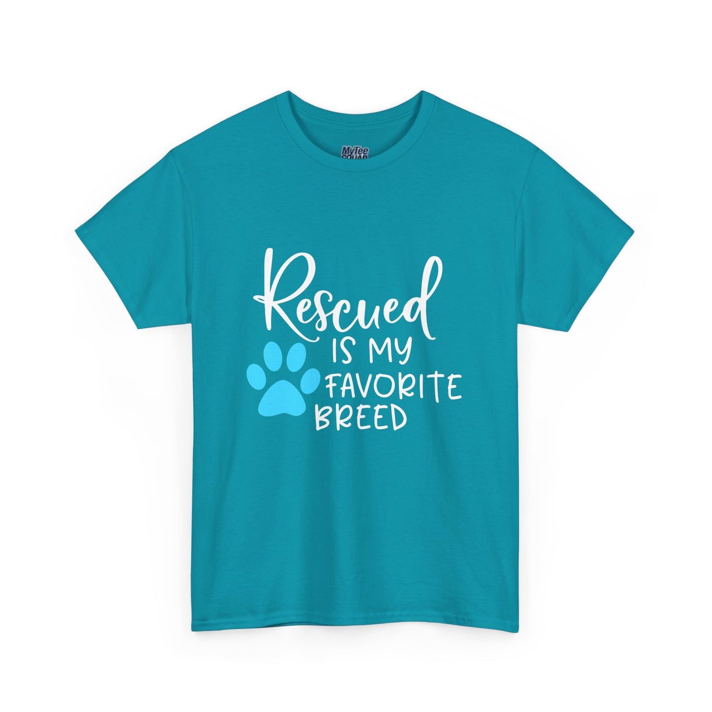 Rescued Is My Favorite Breed T-Shirt – Pet Adoption Love Tee