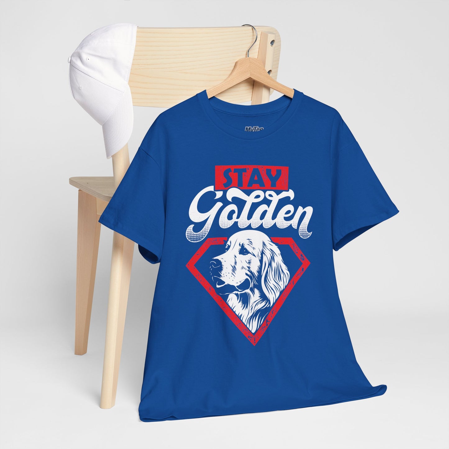 Stay Golden Unisex Cotton T-Shirt | Best Gift For Dog Lover