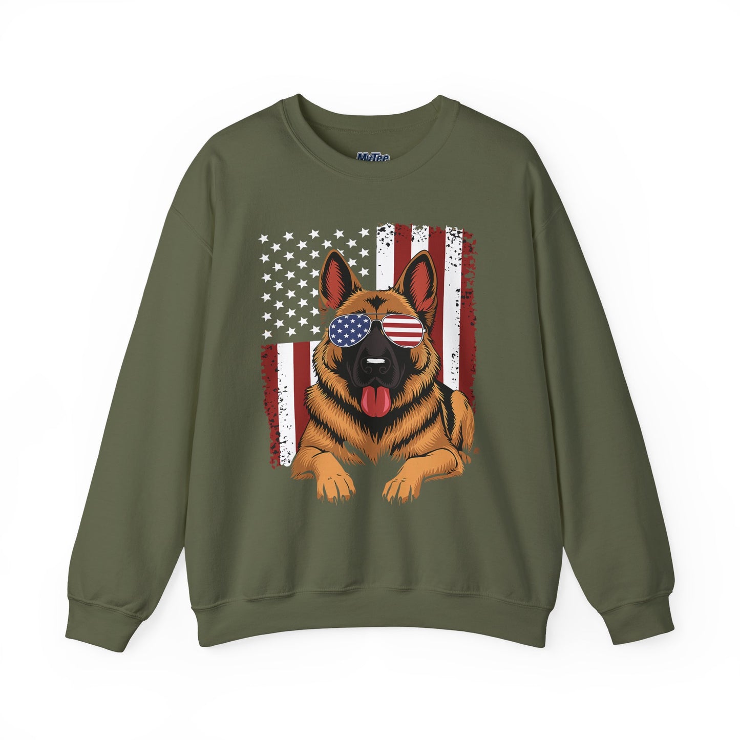 Patriotic German Shephard Dog Unisex Sweatshirt