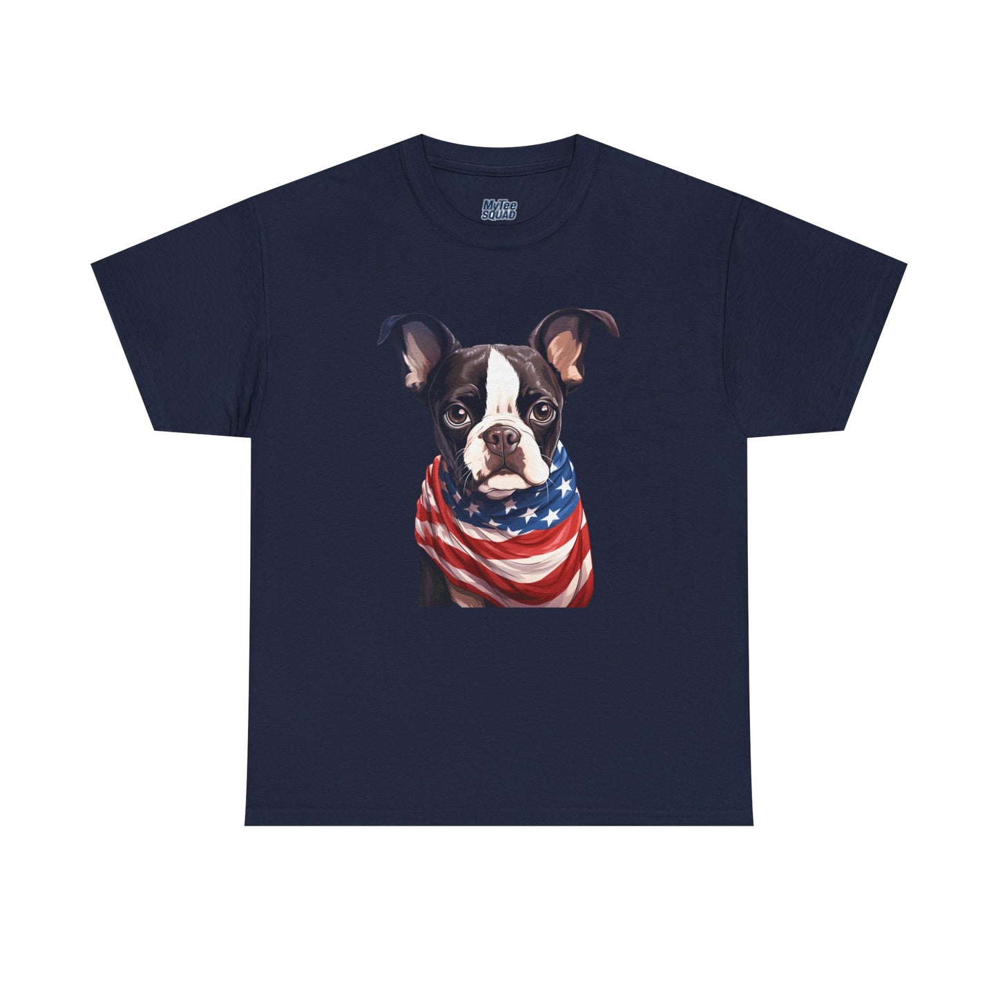 Patriotic Boston Terrier Unisex T-Shirt
