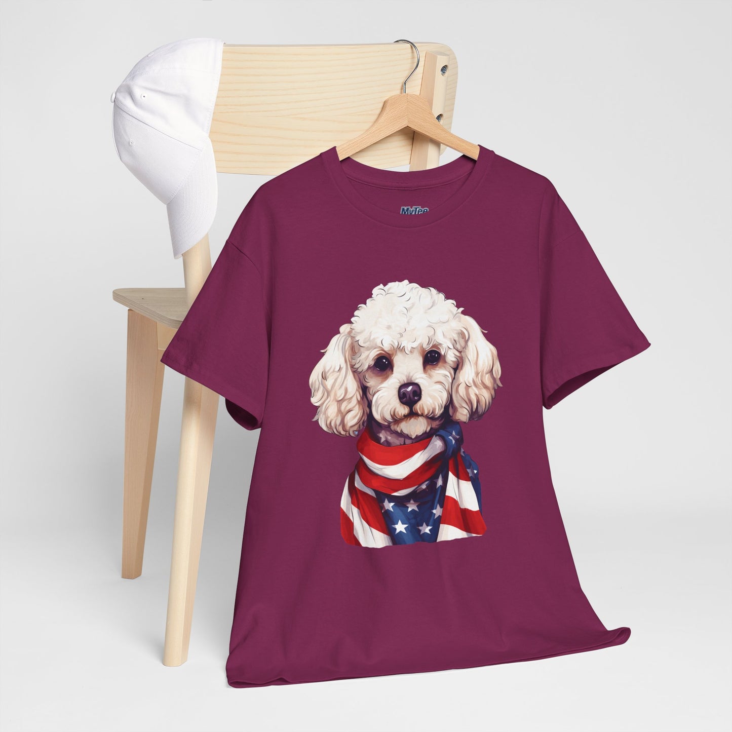 Patriotic Poodle Unisex T-Shirt
