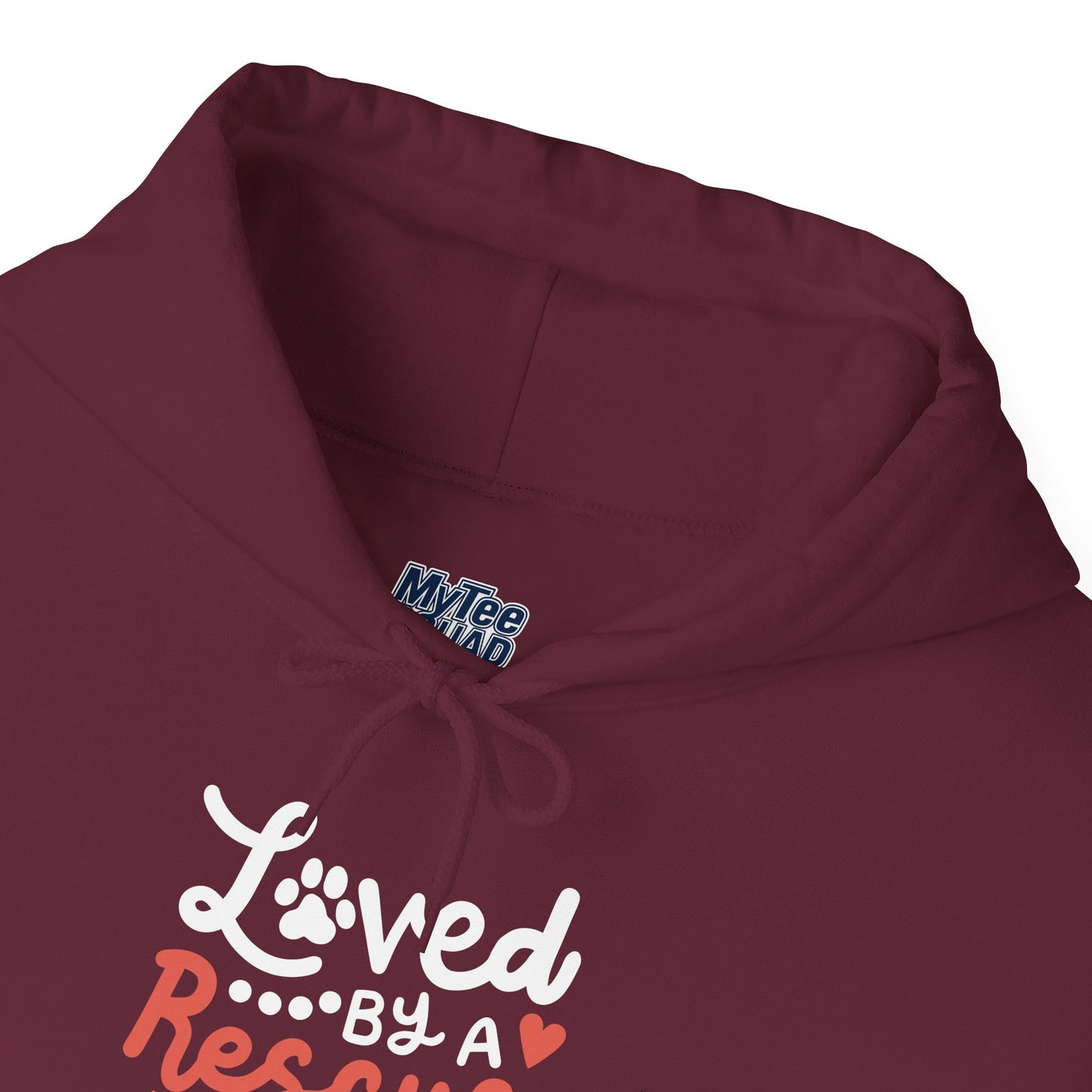 Loved By A Rescue Dog Hoodie | Pet Lover Gift, Fur Mom Hoodie, Pet Dad Apparel