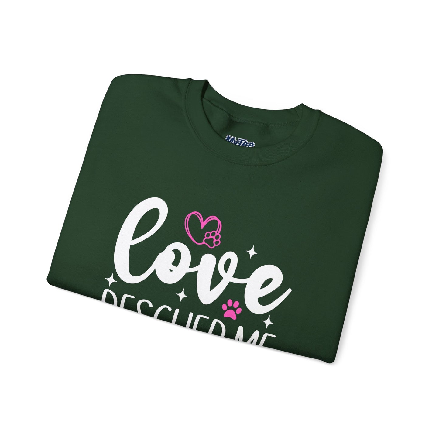 Love Rescued Me Unisex Sweatshirt – Heartfelt Dog Adoption Apparel