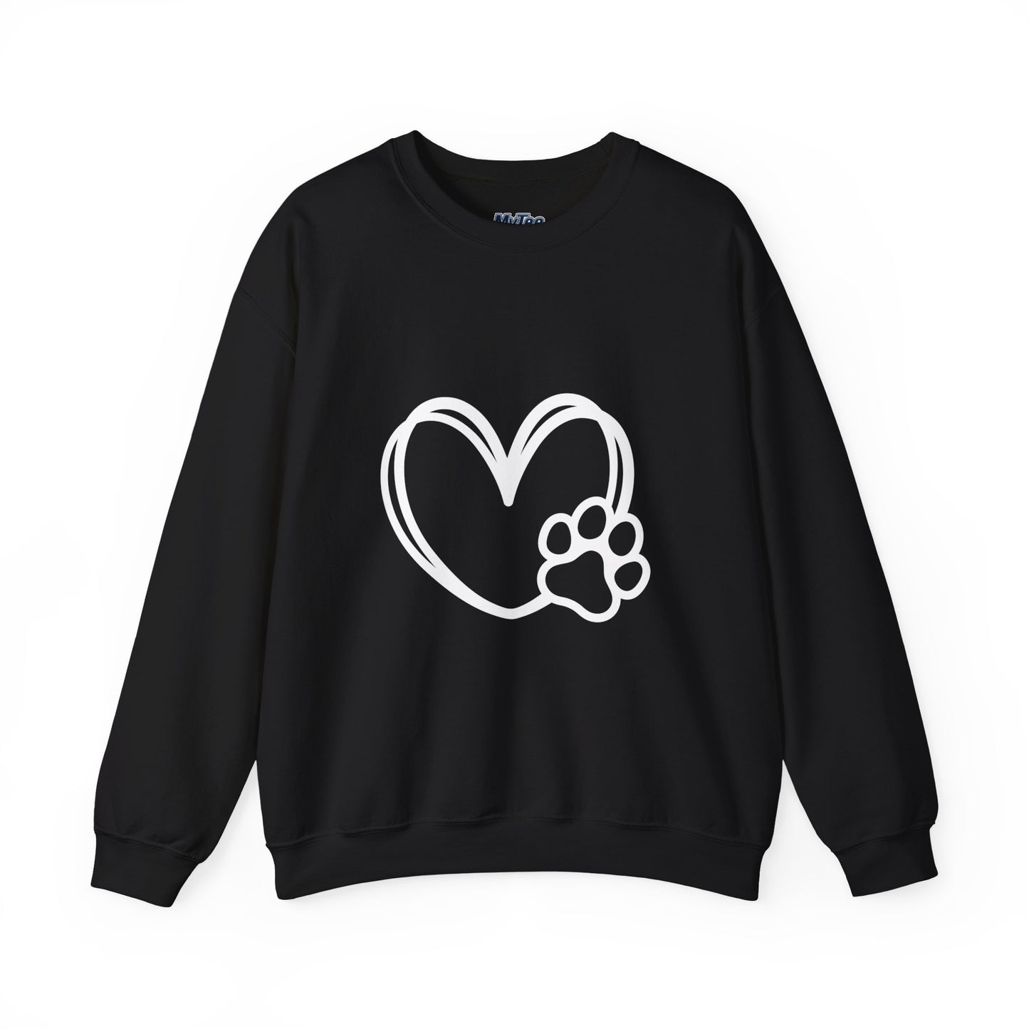 Paw Heart Unisex Sweatshirt – Subtle Dog Lover Style