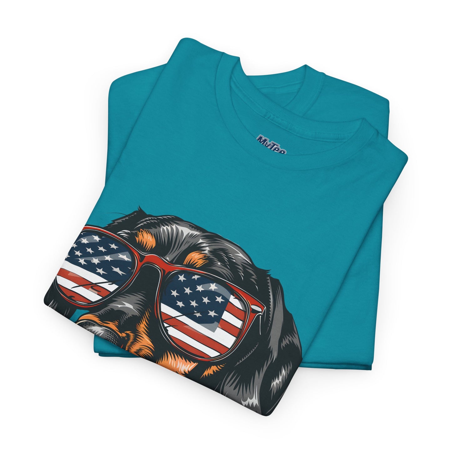 Patriotic Dachshund With Sunglasses Unisex T-Shirt