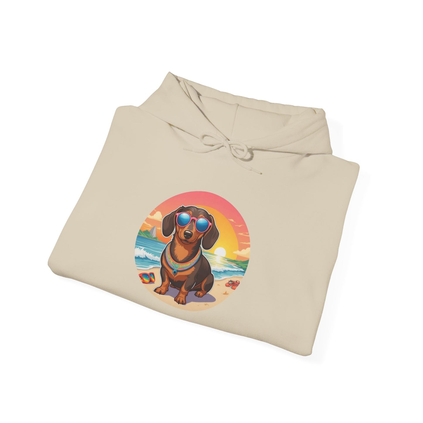 Dachshund Lover's Sunset Unisex Hoodie