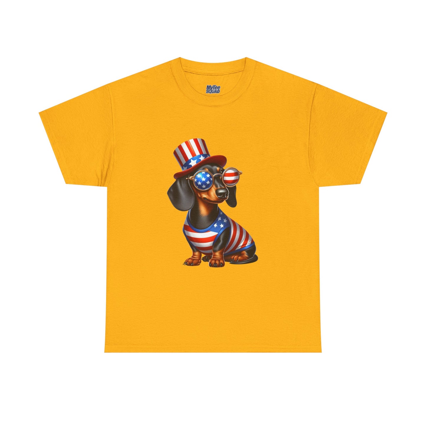 Patriotic Dachshund 4th of July T-Shirt | Red, White & Woof Style