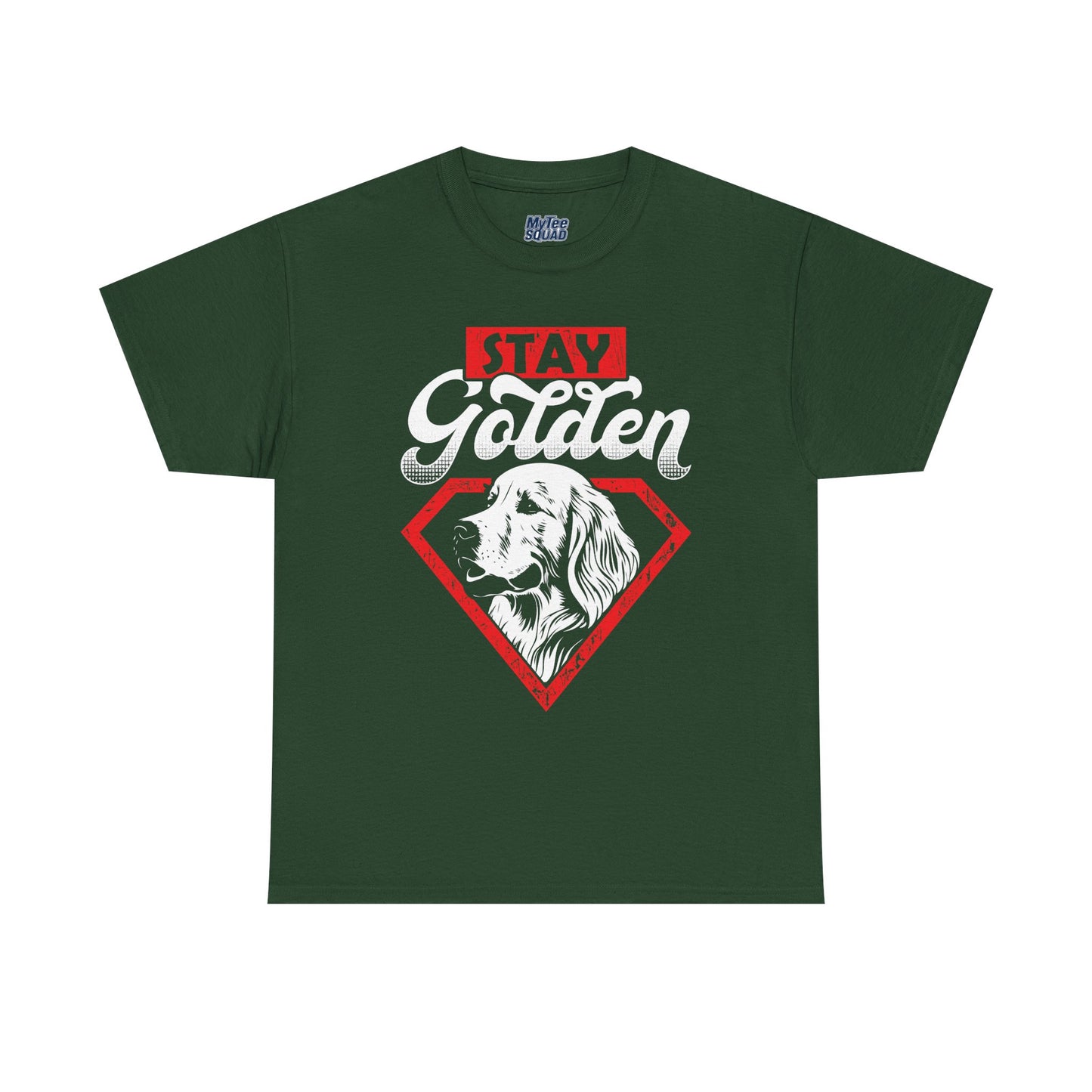 Stay Golden Unisex Cotton T-Shirt | Best Gift For Dog Lover
