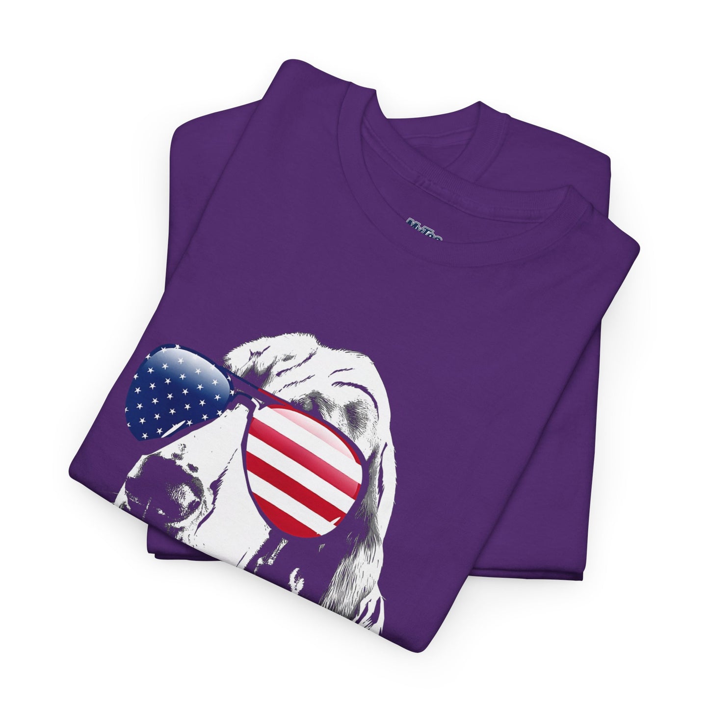 Patriotic Basset Hound With Sunglasses Unisex T-Shirt