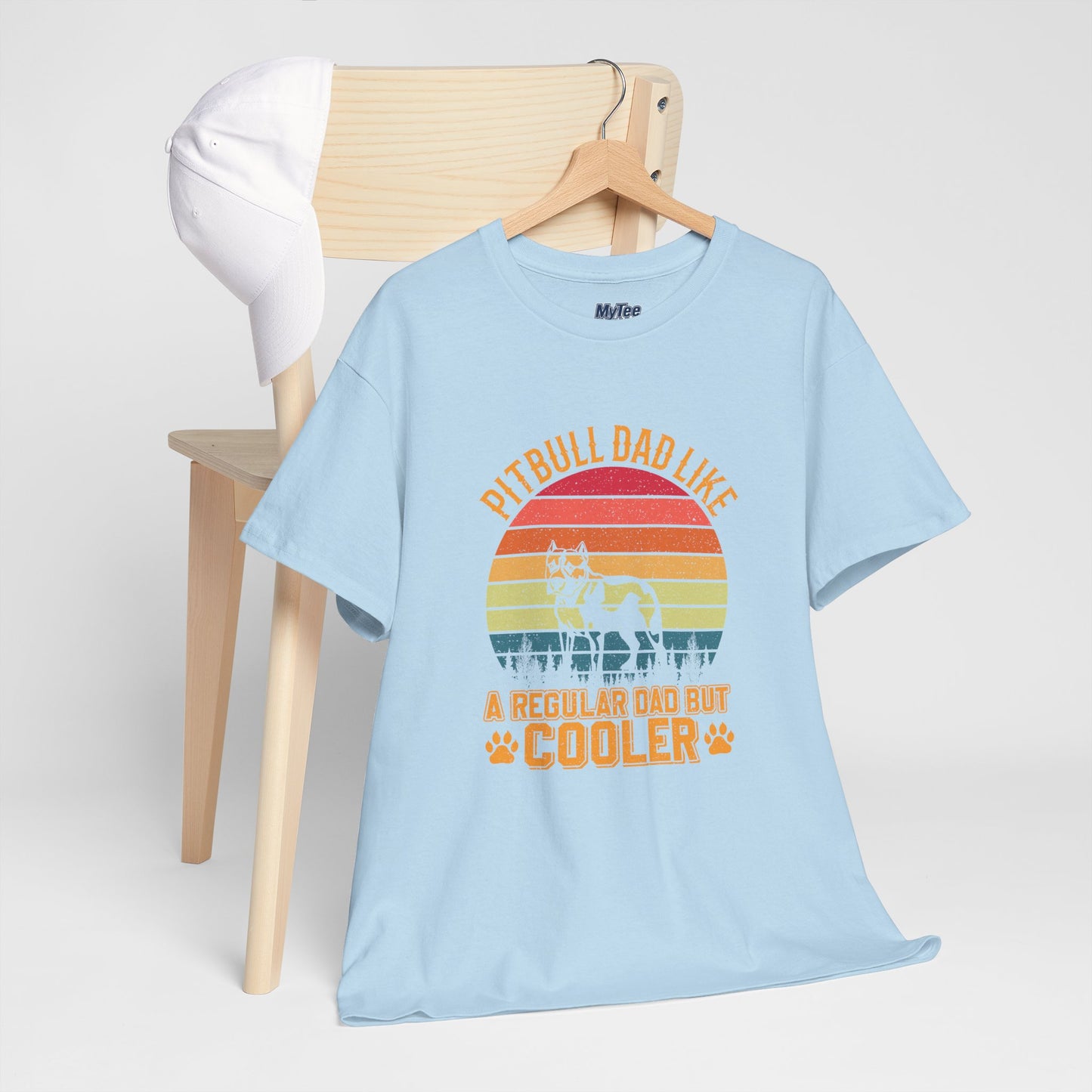 Pitbull Dad Like A Regular Dad But Cooler T-Shirt | Best Gift For Dog Father