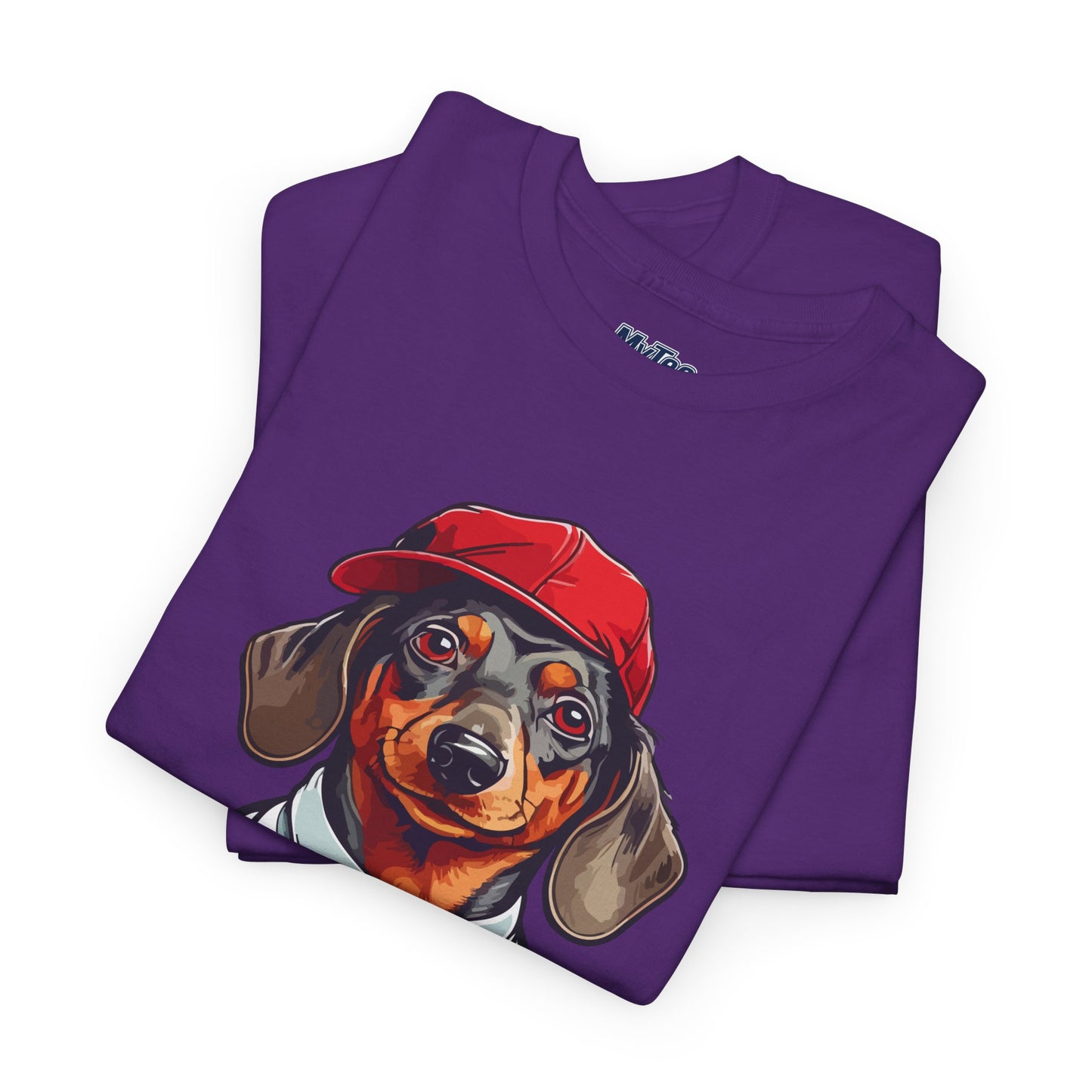 Dachshund Boss Unisex T-Shirt – Cool Pup in Cap & Tie
