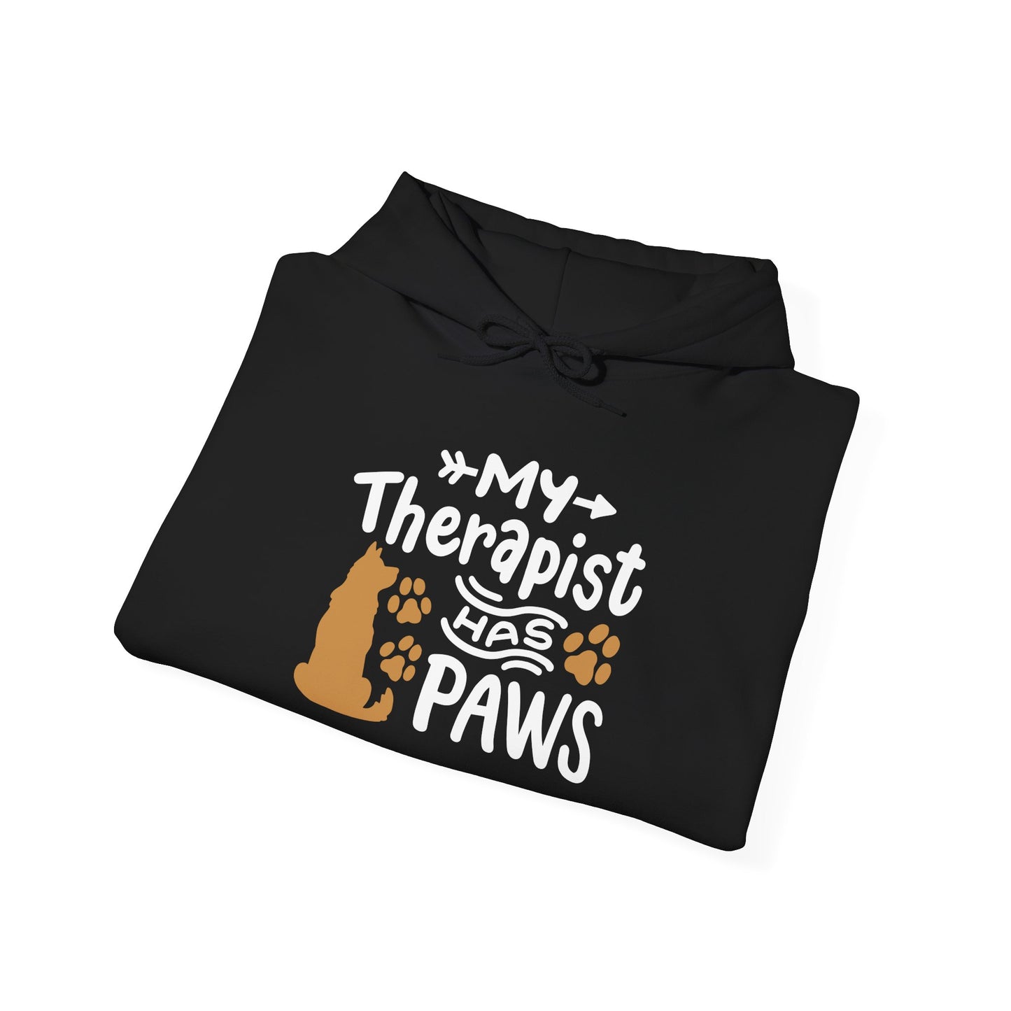 My Therapist Has Paws Pet Lover Hoodie | Animal Therapy Gift