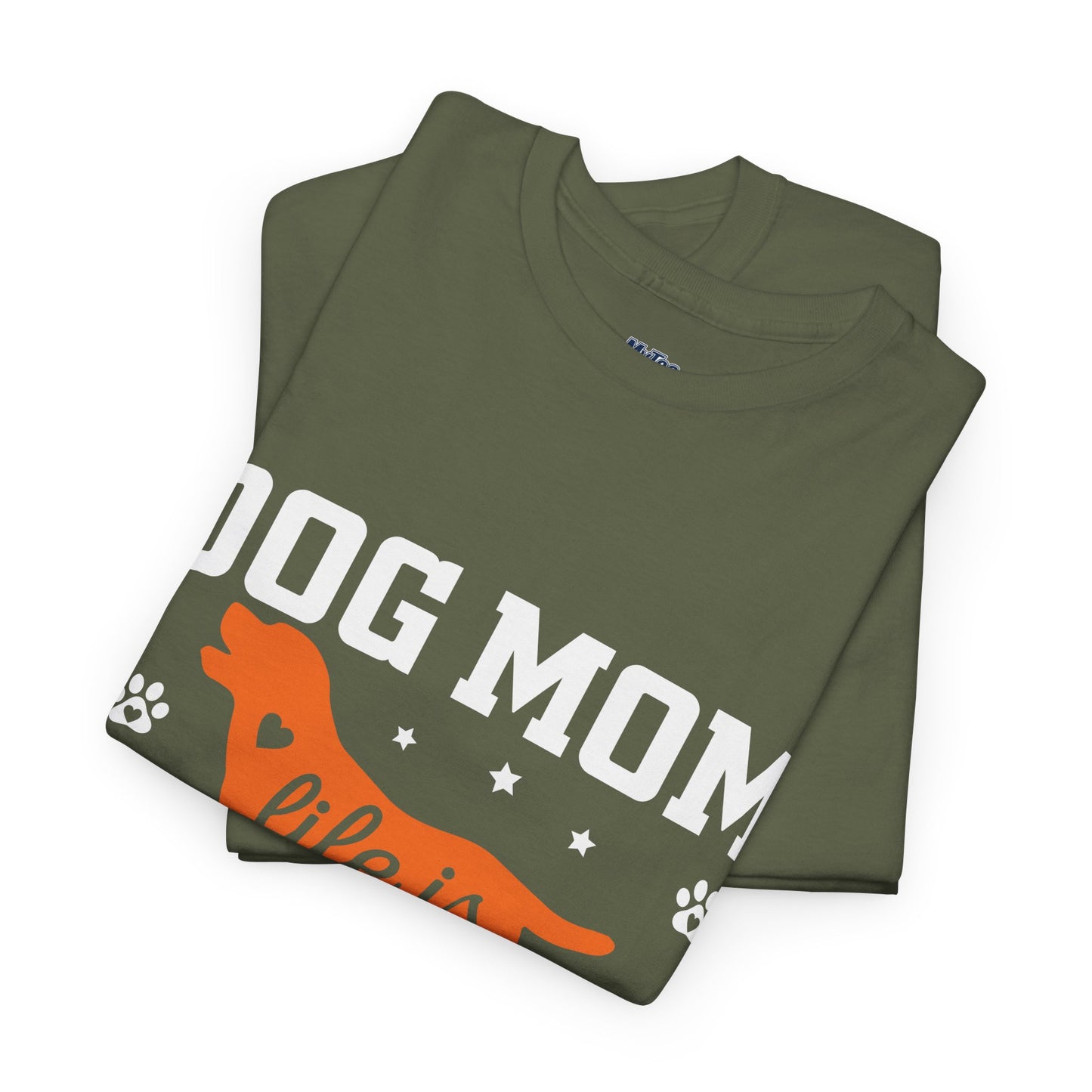 Dog Mom Life Is Ruff Cotton T-Shirt