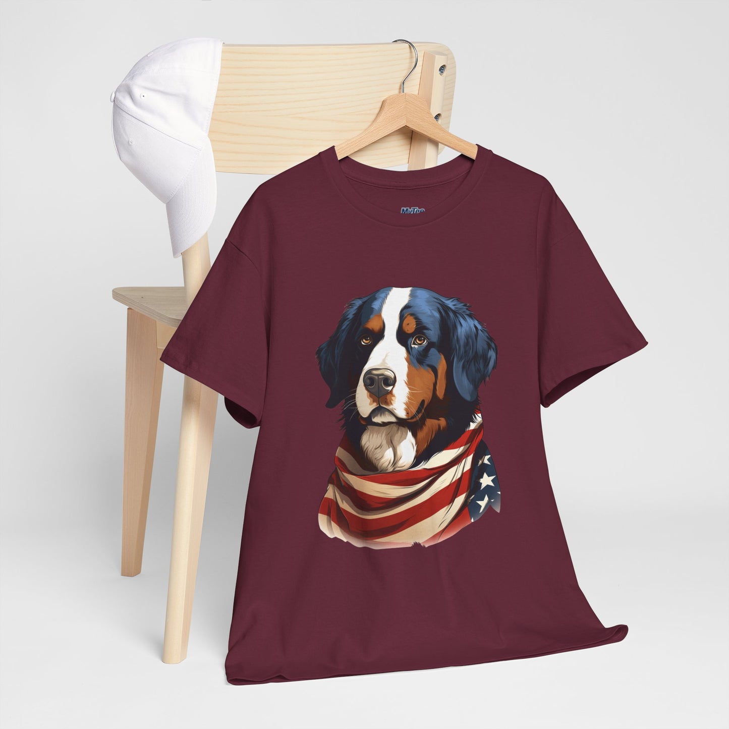 Patriotic Bernese Mountain Unisex T-Shirt