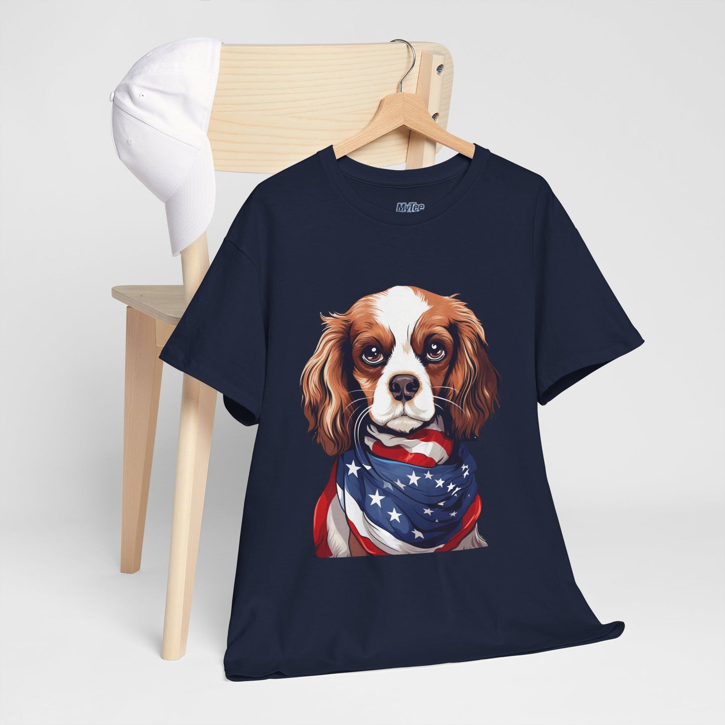 Patriotic Cavalier King Charles Spaniel Unisex T-Shirt