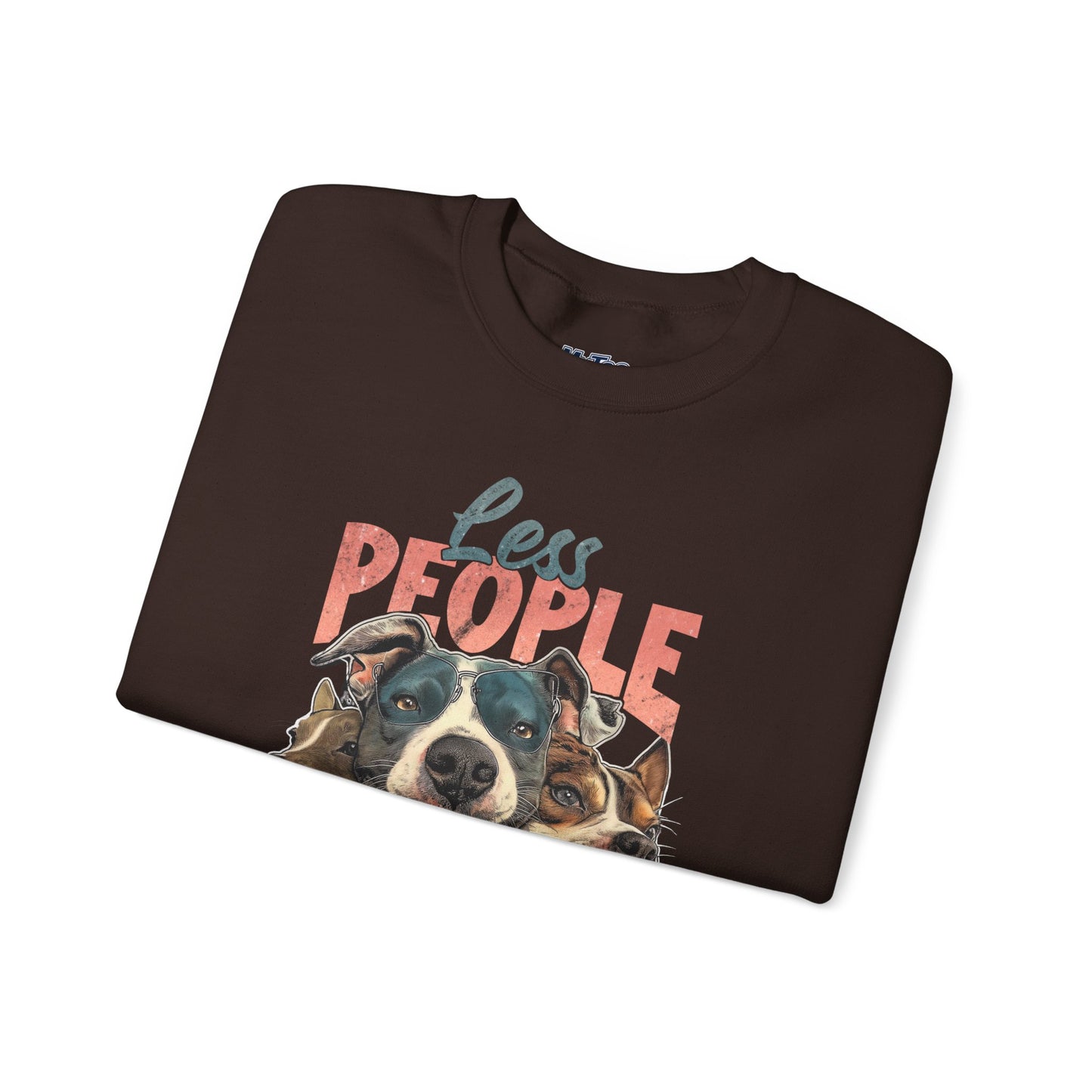 Less People More Dog Sweatshirt – Cozy Dog Lover Crewneck