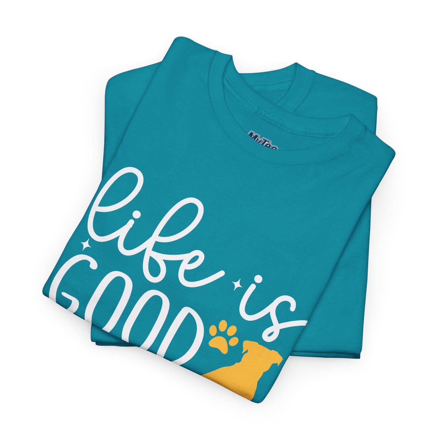 "Life Is Good With My Rescue Dog" Unisex T-Shirt | Dog Lover Gift