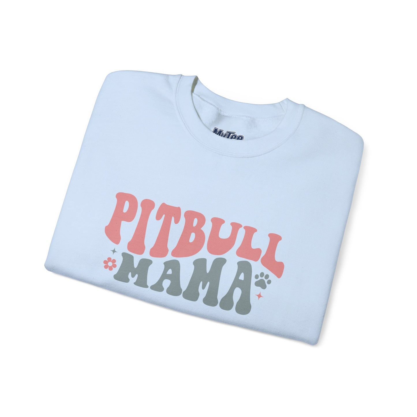 Pitbull Mama Crewneck Sweatshirt | Perfect Gift for Dog Mom