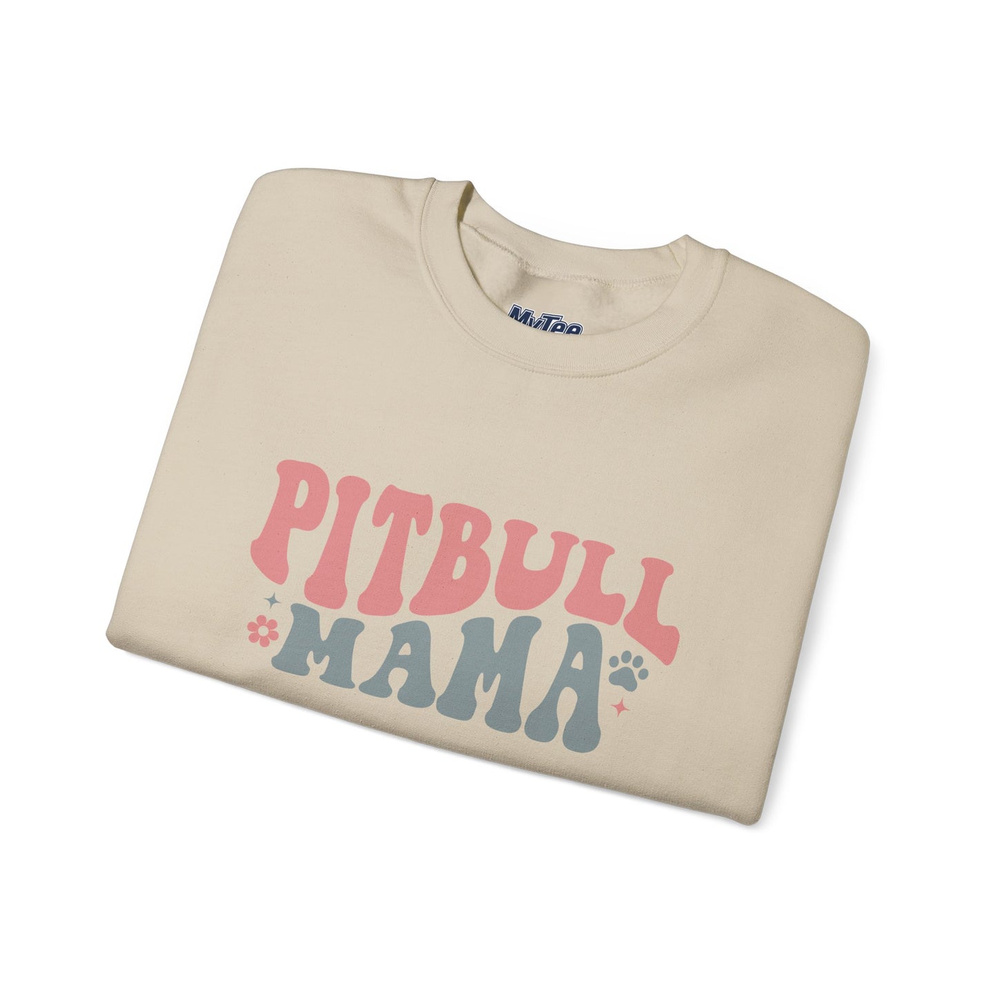 Pitbull Mama Crewneck Sweatshirt | Perfect Gift for Dog Mom