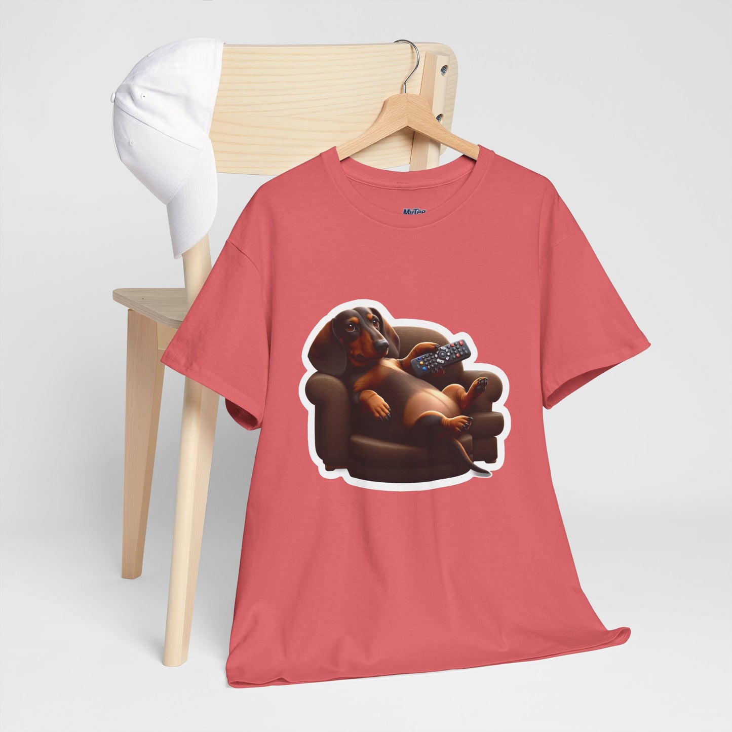 Dachshund Chill Mode Tee – Remote In Paw, Stress-Free Style