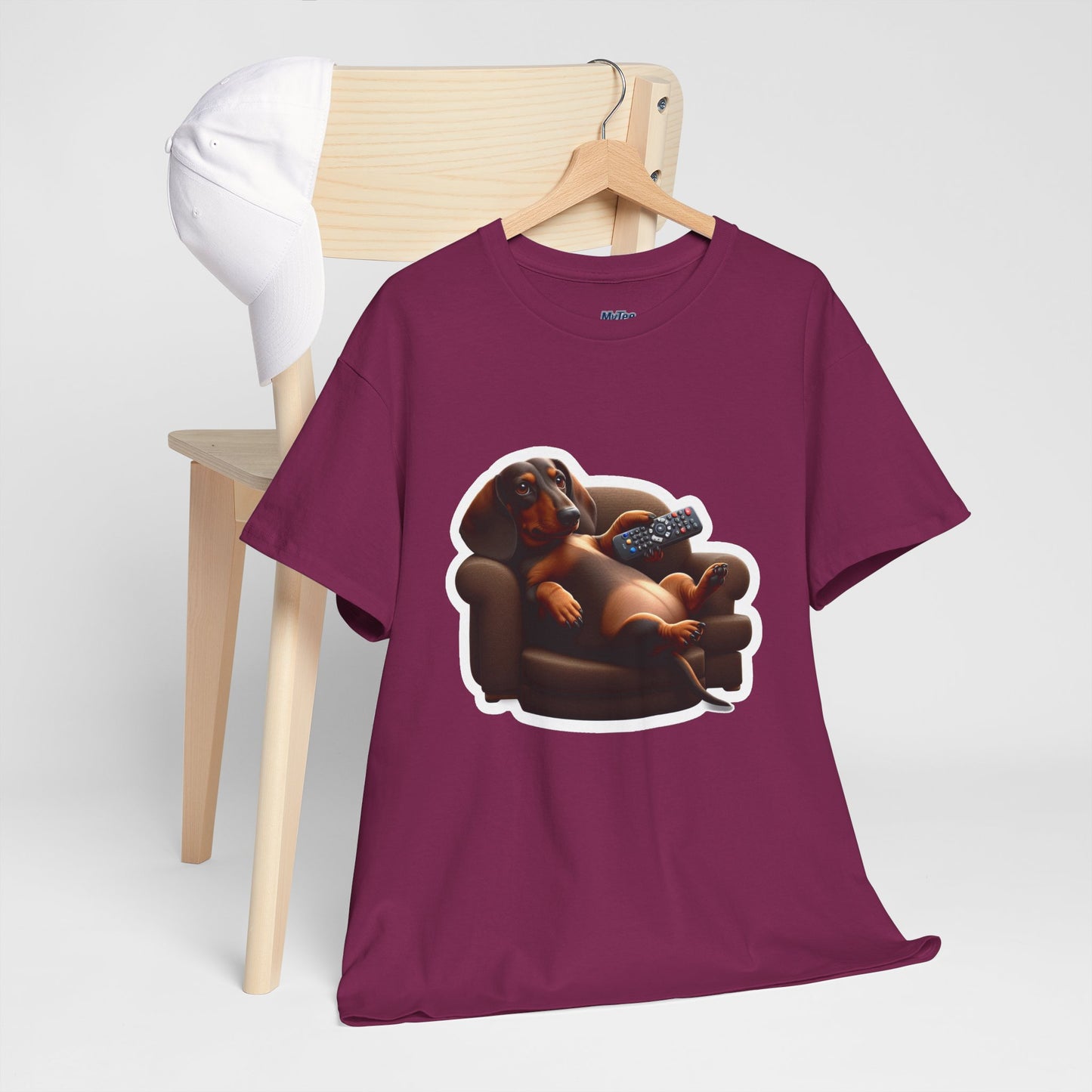 Dachshund Chill Mode Tee – Remote In Paw, Stress-Free Style