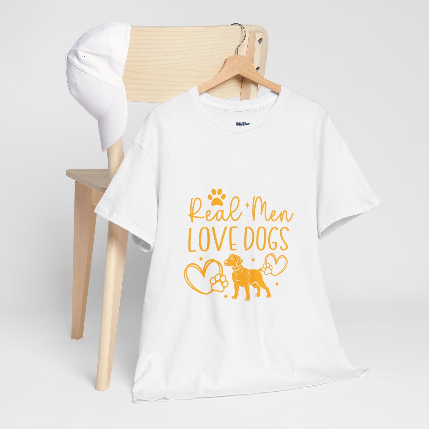 Real Men Love Dogs Cotton T-Shirts | Dog Lover