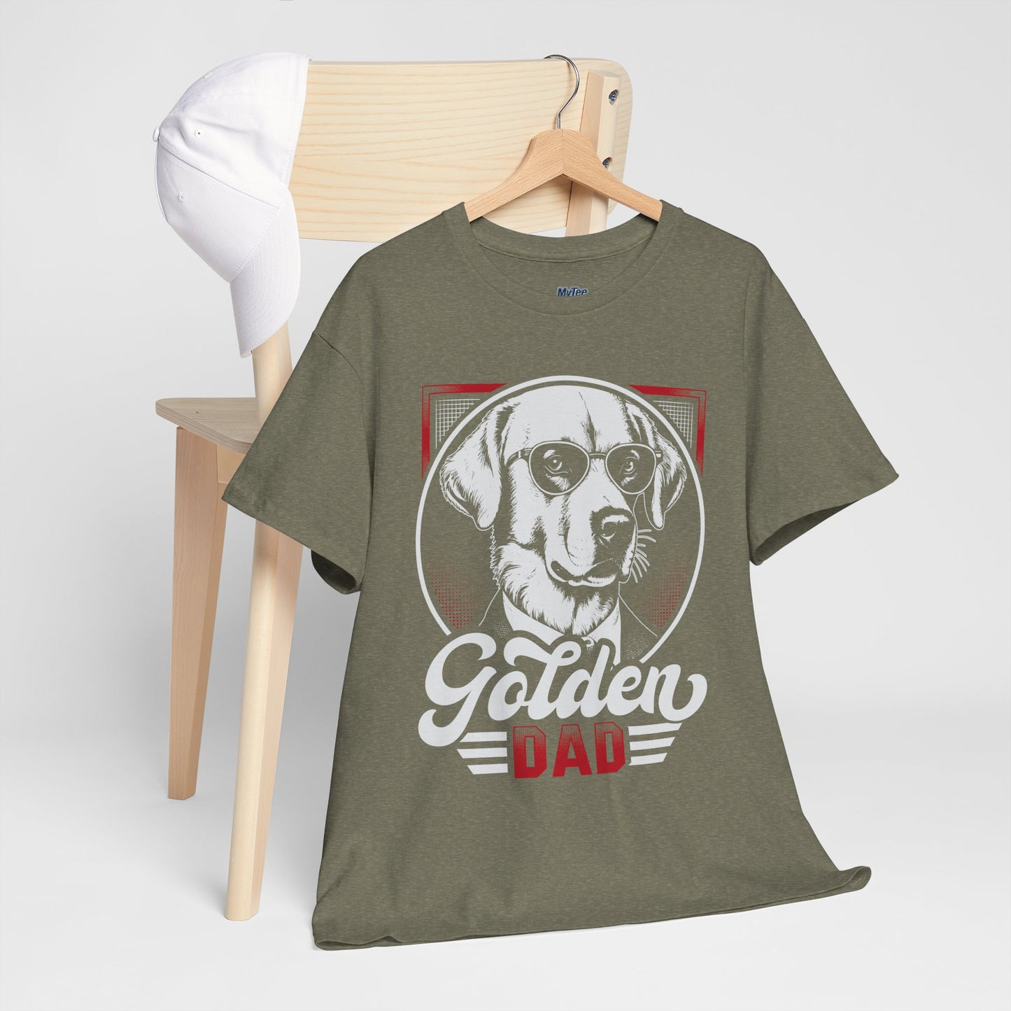 Golden Dad, Golden Retriever T-Shirt | Best For Dog Dad