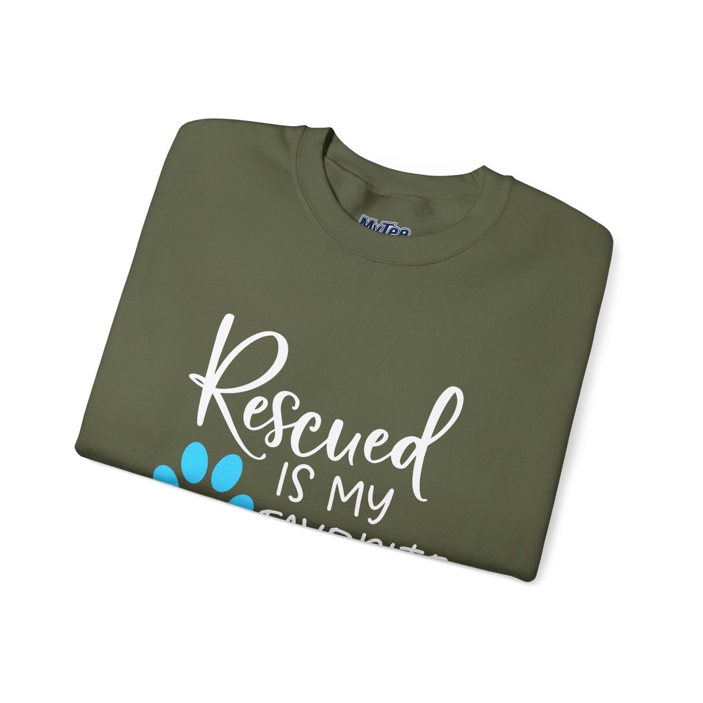 Rescued Is My Favorite Breed Unisex Sweatshirt – Dog Lover Crewneck
