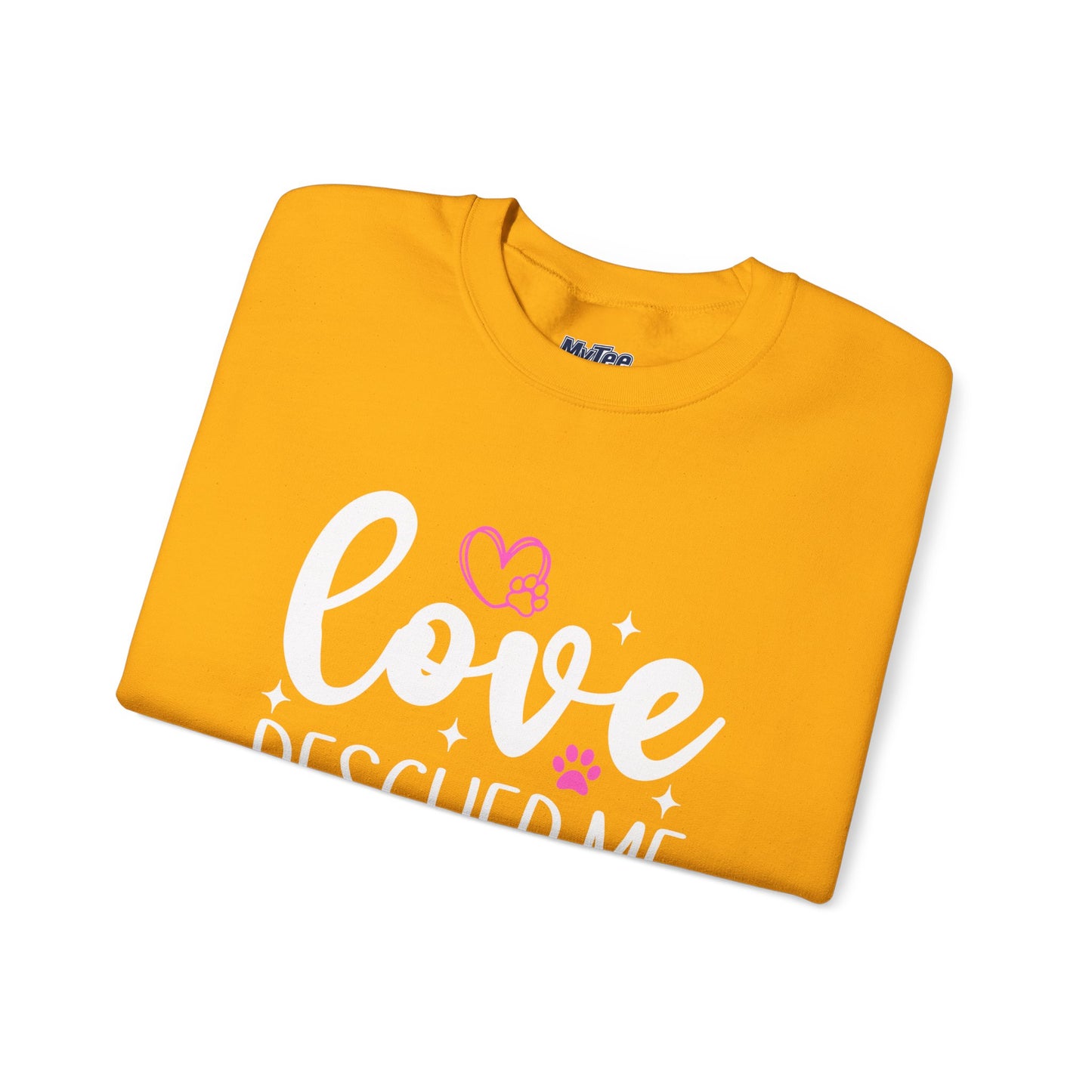 Love Rescued Me Unisex Sweatshirt – Heartfelt Dog Adoption Apparel