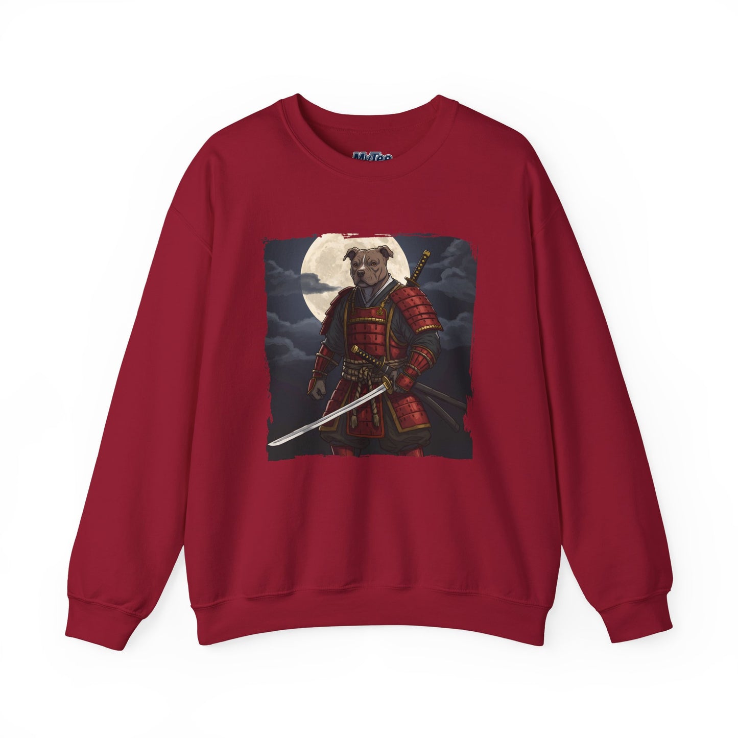 Pitbull Samurai Warrior Sweatshirt | Cozy Crewneck