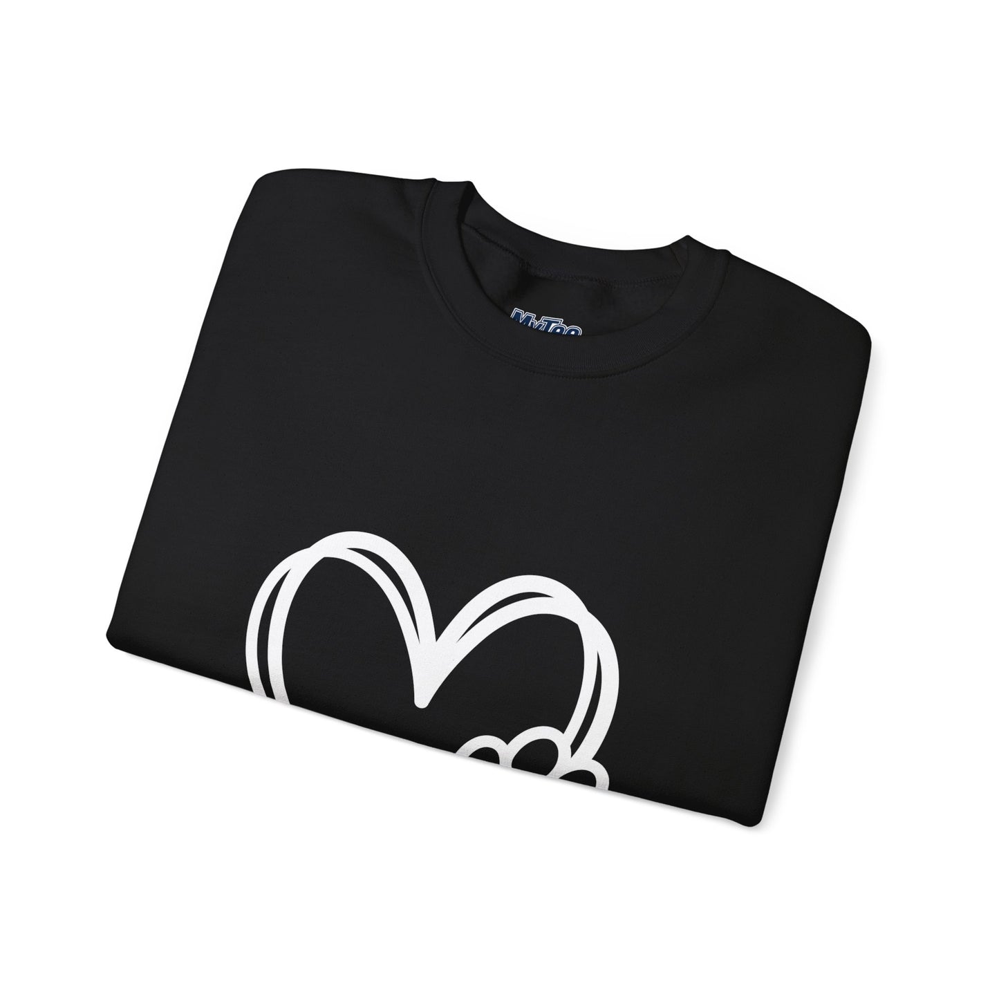 Paw Heart Unisex Sweatshirt – Subtle Dog Lover Style