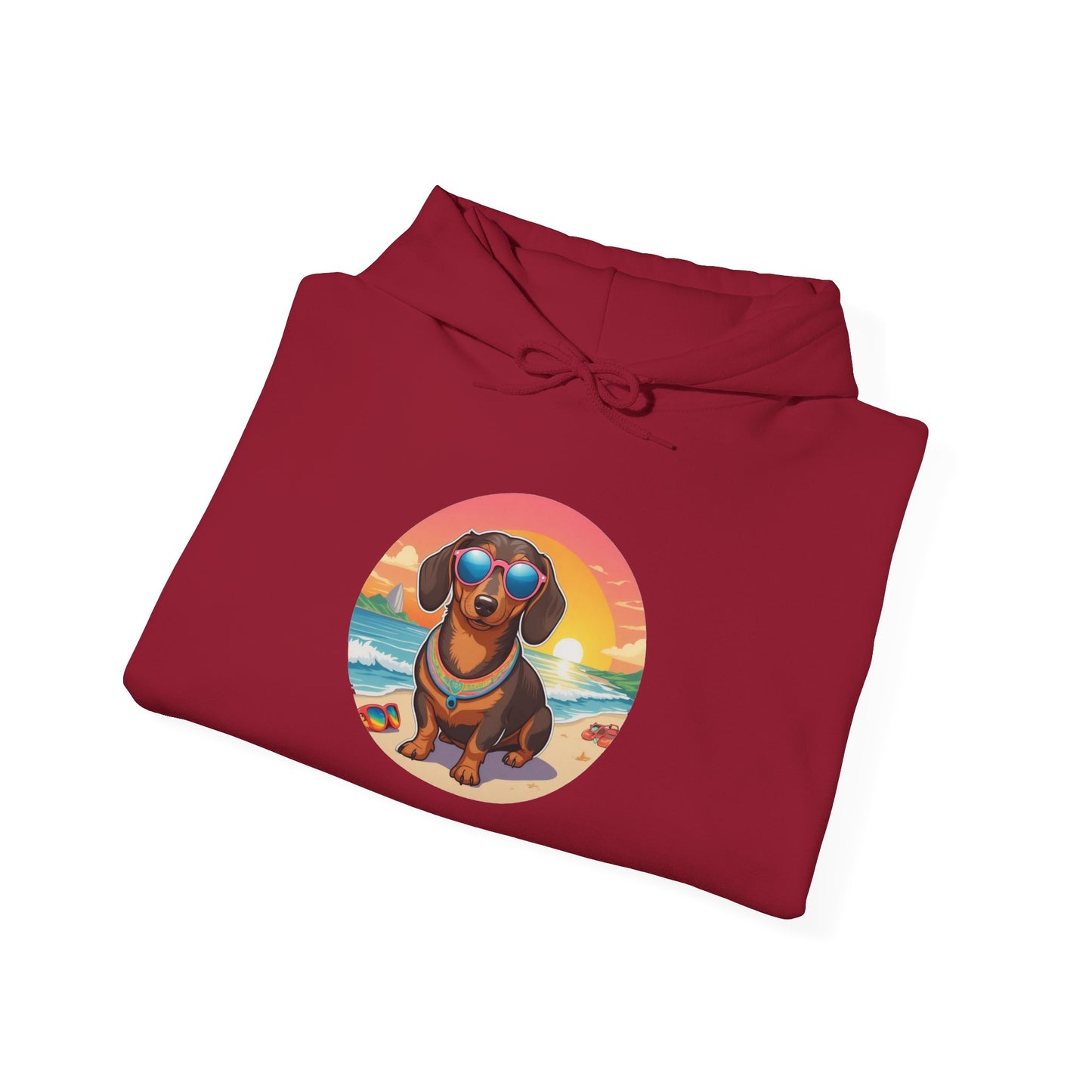 Dachshund Lover's Sunset Unisex Hoodie