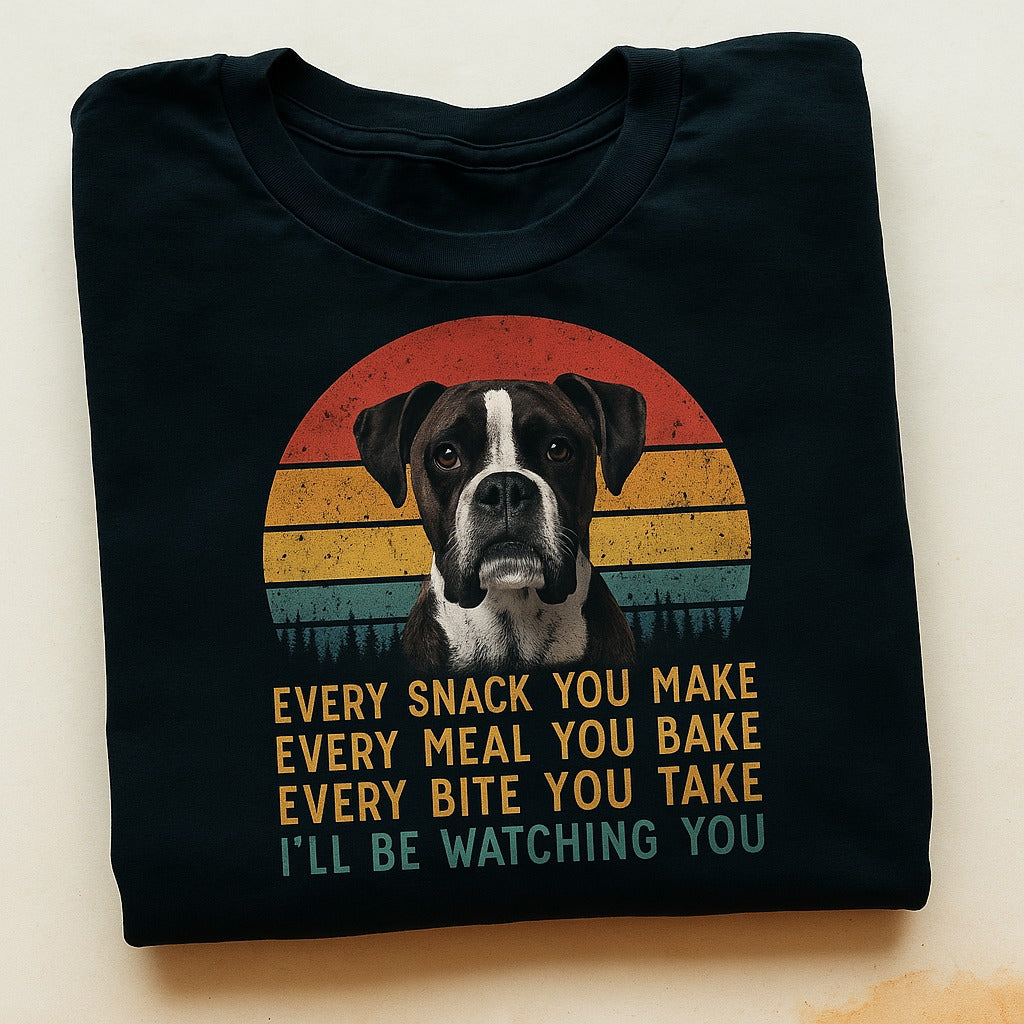 Every Snack You Make Retro Dog Lover - Cotton T-Shirt