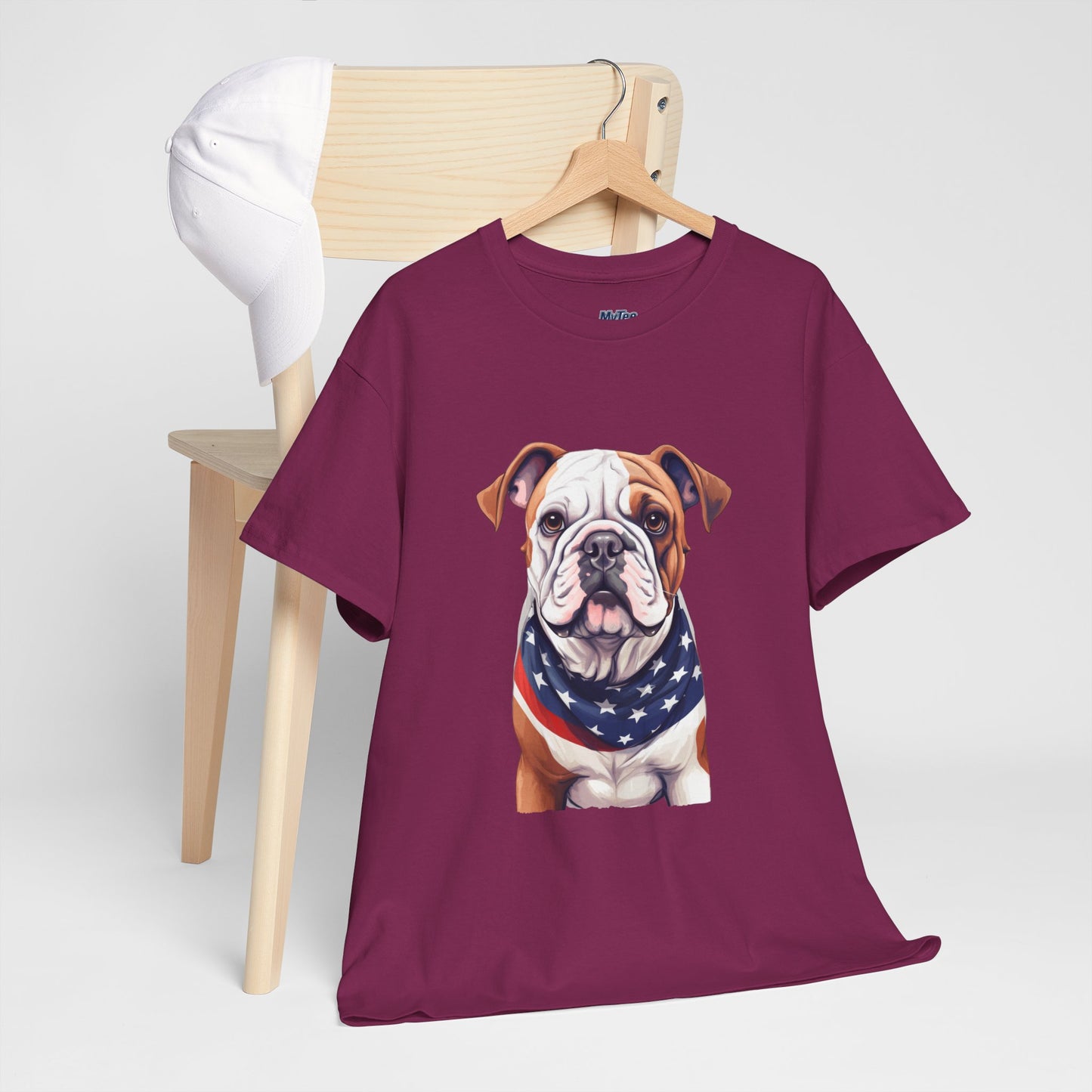 Patriotic Bulldog Unisex T-Shirt