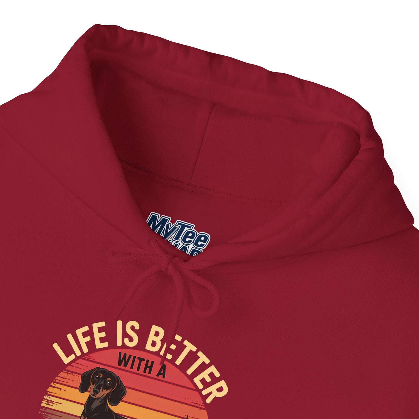Life Is Better With A Dachshund Unisex Hoodie – Dog Lover Retro Pullover